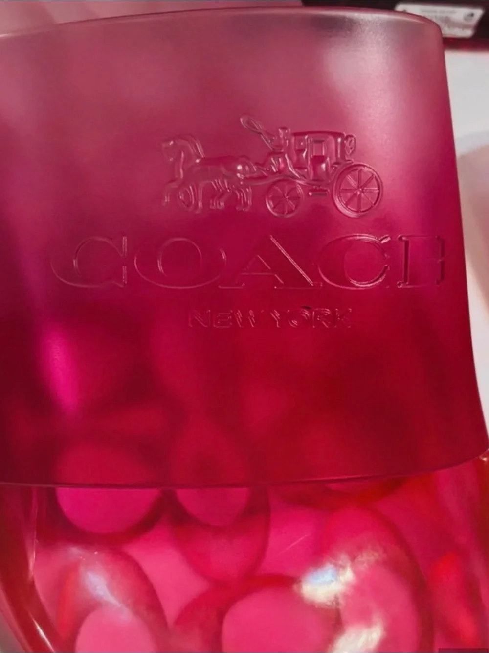 Coach Pink Ombre Slide Sandals